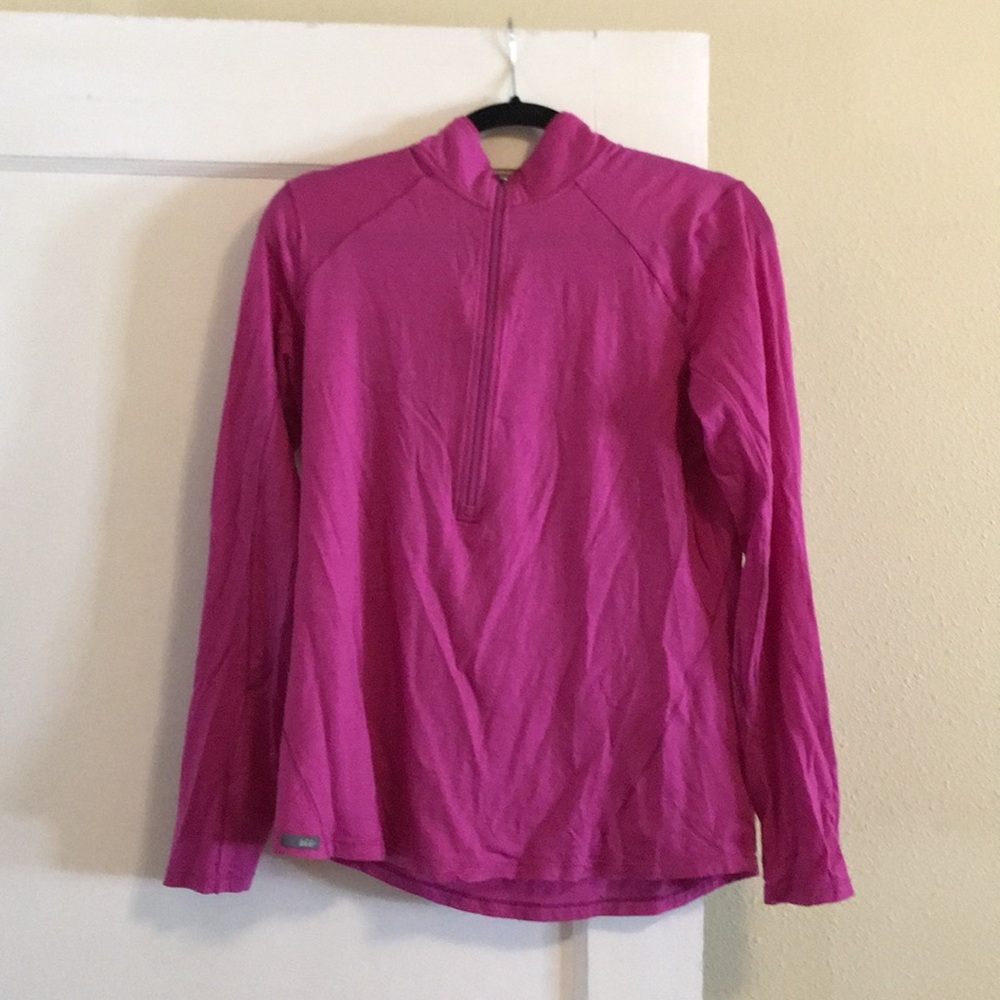 REI Pink Wool-blend Liner Layer Zip Up